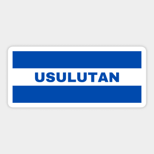 Usulutan City in El Salvador Flag Colors Sticker